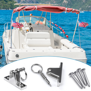 Ensemble de supports de montage pour bimini en acier inoxydable, matériel marin pour bateau, qualité 304, avec vis - Product Image 2