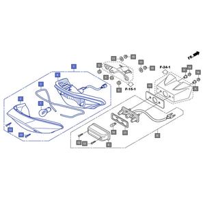 N.º OEM Luz Trasera 33700-KSP-B01, Luz de Advertencia de Freno, Lente Roja, Conjunto de Lámpara Trasera para Hon.da CB150 <span class=keywords><strong>Invic</strong></span>.ta - Product Image 5