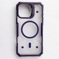Vente chaude Transparent Armure Magnétique Caché Support pour iPhone 16 Pro Coque Vrunk Durable Robuste Protection Mobile Téléphone Cas