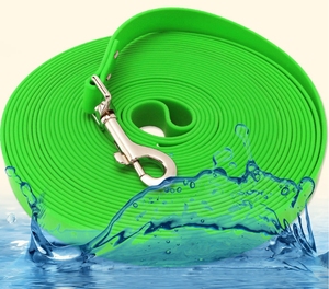 Correa de PVC resistente al agua para perro, 3M, 5M, 10M, 15M, moderna, de poliéster duradero, con patrón sólido a la moda - Product Image 2