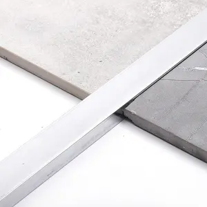 Home Use Misumi U10 Custom 6mm Silver Wall Floor Plywood Aluminum Stainless Steel U-Shaped Dividing Strip Cover Edge Trim