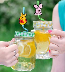 Accesorio de pajita en espiral a juego de Winnie the Pooh y Tigger, juego creativo para <span class=keywords><strong>bar</strong></span>, listo para usar en fiestas - Product Image 3
