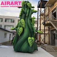 Accessoires de décoration d'activités sur mesure, modèle d'arbre de tige de haricot gonflable, ballon pour la publicité