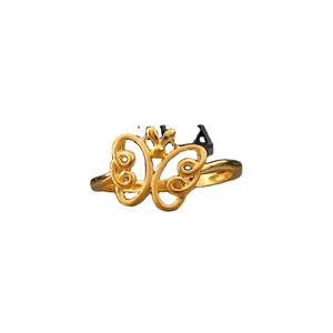 Anillo de Oro Elegante y Ligero con Diseño de Mariposa para Mujer, Anillo de Oro de Diseñador, Joyería Elegante para Uso Diario - Product Image 1