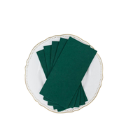 Serviette jetable personnalisée en papier, linge de table coloré