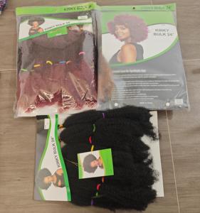 Prix d'usine – Cheveux synthétiques bouclés crépus de 14 pouces, 120g, haute qualité, pour tresses, extensions de cheveux bouclés, crochet afro <span class=keywords><strong>twist</strong></span> - Product Image 4