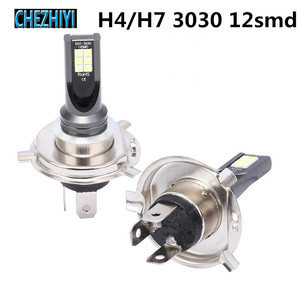Phare LED H4 3030 12SMD, lumière blanche 6000K, lampe de voiture - Product Image 2