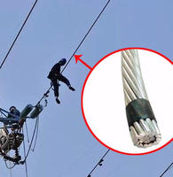 Câble Aérien Nu AAAC ASTM B399 & IEC 61089 1/0 AWG, Direct Usine, Idéal pour les Environnements Côtières et Corrosifs