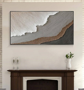 ภาพวาดสีน้ำมันลายทรายสามมิติสีน้ำตาลขนาดใหญ่ ภาพนามธรรมทิวทัศน์<span class=keywords><strong>ทะเล</strong></span> <span class=keywords><strong>คลื่น</strong></span><span class=keywords><strong>ทะเล</strong></span> ภาพพิมพ์บนผ้าใบสำหรับตกแต่งห้องนั่งเล่น - Product Image 2