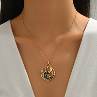 Collier de vague de coquille de style océanique Colliers de chaîne de clavicule d'étoile de mer à la mode