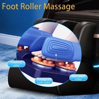 Fauteuil de massage intelligent à gravité zéro avec rail SL et airbags, détection de la fréquence cardiaque, design original 2025