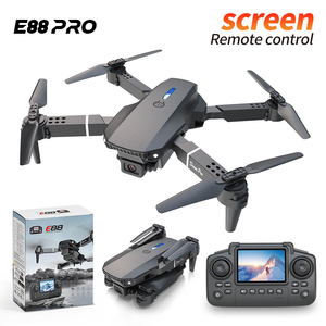 โดรน E88 <span class=keywords><strong>PRO</strong></span> ควบคุมผ่านหน้าจอ กล้องคู่ 4K พับเก็บได้ ควอดคอปเตอร์ RC ระบบ Optical Flow รักษาระดับความสูง WiFi FPV พลิก 3 มิติ สำหรับผู้เริ่มต้น - Product Image 2