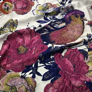Горячая Распродажа, высококачественное 100% полиэфирное плетение, модная жаккардовая ткань для платья