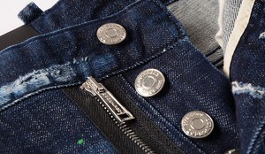 Nuovi Jeans <span class=keywords><strong>Skinny</strong></span> da <span class=keywords><strong>Uomo</strong></span> di Moda Private Label Guangzhou <span class=keywords><strong>Pantaloni</strong></span> in Denim Strappati - Product Image 4