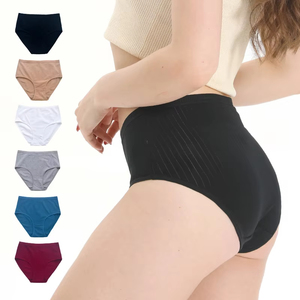 Biancheria intima donna mutandine di cotone a vita alta da donna Lingerie Sexy tinta unita <span class=keywords><strong>slip</strong></span> da donna senza cuciture intimo Comfort intimo
