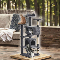 Meilleures ventes : Arbre à chat de luxe, maison, hamac en bois sur mesure, lit pour chat, style moderne avec une touche classique, carton, toutes saisons