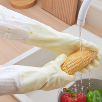 Gants de cuisine réutilisables en PVC imperméables et durables pour la vaisselle et la lessive-Vente d'usine pour un usage domestique