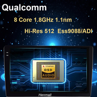 Universal Full Hd 2 Din 9 inci 10 inci, pemutar Dvd mobil Stereo Radio mobil Qualcomm Unit Kepala Double Din