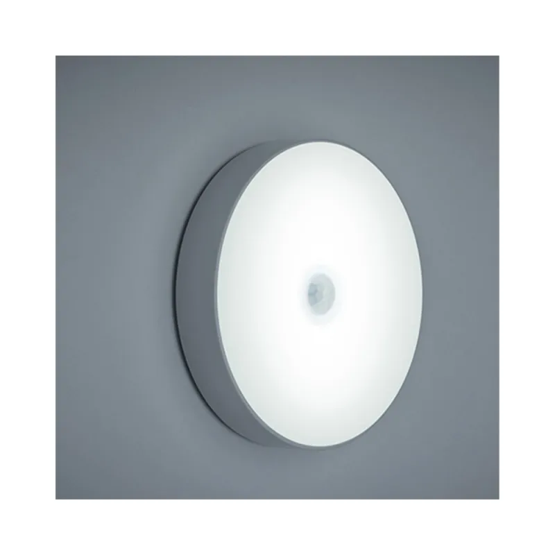 Boa Qualidade Energy Saving Led Light White Round Shape Smart Wall Lamp Quarto Usb Carregador Sensores Night Lights