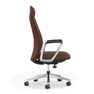 Cadeira de couro pu ergonômica gre515, novo design, moderno, traseiro alto, estofos para carro, para escritório
