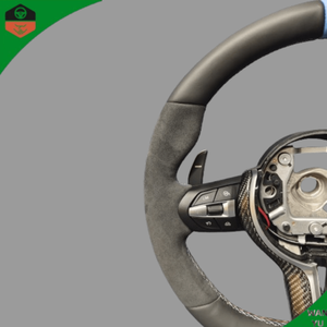 Volante Deportivo de Cuero M para <span class=keywords><strong>BMW</strong></span> F30 <span class=keywords><strong>F10</strong></span> F15 F36 F20 F22 F25 F32 M3 M4 <span class=keywords><strong>M5</strong></span> X5 E46 E60 E70 E90 E91 E92 - Product Image 2