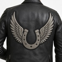 Patch brodé en chenille personnalisé, motif fer à cheval 3D thermocollant haute densité pour vêtements et chapeaux d'enfants, motifs cœurs et lettres anglaises