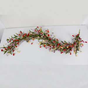 Guirlande de fleurs de <span class=keywords><strong>jasmin</strong></span> d'<span class=keywords><strong>hiver</strong></span> artificielle de ferme rustique de 180CM pour la guirlande de mur de maison d'arche de mariage - Product Image 3