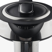Bouilloire Électrique en Verre Grande Capacité 2200W avec Arrêt Automatique et Protection Contre la Surchauffe, Chauffe-Eau Domestique pour Infusions de Thé