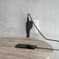 Chargeur de voiture USB Type C à charge rapide pour ordinateur portable et téléphone, accessoire de protection de sécurité, vente en gros d'usine, fabricant OEM