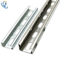 Support de suspension robuste en acier au carbone galvanisé à fente en C conforme ASTM pour la suspension de conduites mécaniques industrielles