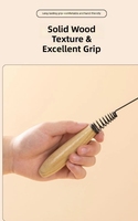 Baguette de chat avec manche en bois et fil à ressort, recharges de plumes naturelles, jouet interactif pour chatons, vente en gros