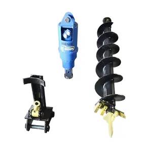 Excavator Accessories Auger For Drilling The Ground ZHONGJU Brand Earth Drill With Teeth