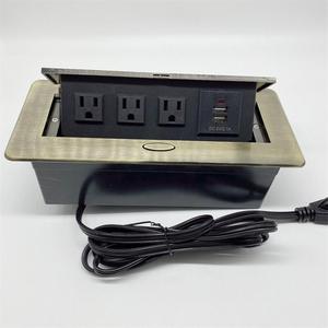 Bật lên Ổ cắm gắn Twin Mains hội nghị bảng chúng tôi <span class=keywords><strong>Pop</strong></span> <span class=keywords><strong>Up</strong></span> tầng đựng ưa thích bàn - Product Image 3