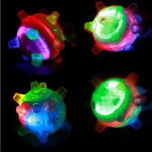 Pelota saltarina luminosa de plástico, colorida y brillante, juguete para niños de 2 a 4 años, unisex, para jugar en la calle - Product Image 1