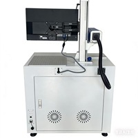Machine de marquage laser à fibre de bureau 100W haute précision et haute vitesse (0,001 mm) avec prise en charge DXF pour métaux, de qualité industrielle et spécialisée
