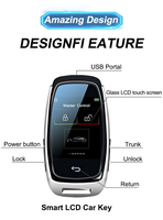 Système d'entrée sans clé pour voiture avec écran LCD intelligent universel, Bluetooth 5.0 et batterie 450 mAh pour Audi VW Land Rover Cadillac KIA