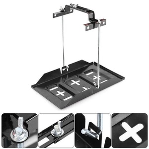 カーバッテリーホールドダウンキットメタルクランプブラケットトレイホルダー必須自動車部品 - Product Image 5