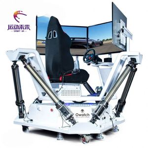 Simulateur de course automobile SportVR 360 degrés à six axes et trois écrans pour deux personnes, en acier, pour usage intérieur, puissance 4000W - Product Image 3