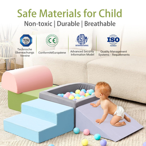 Aire de jeux intérieure commerciale Équipement de jeu souple pour enfants Aire de jeux intérieure pour enfants Aire de jeux douce avec toboggan et fosse à balles - Product Image 4