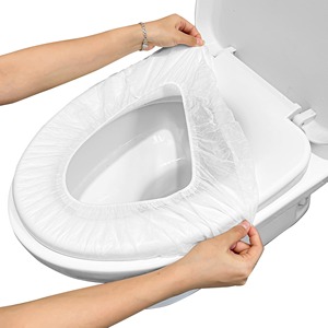 Housse de siège de toilette jetable, anti-salissures, anti-germes, imperméable, pour voyages et hôtels, protection sanitaire - Product Image 5