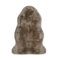 Tapis en peau de mouton à poils longs bouclés, moquette douce et moelleuse, style scandinave et rustique, pour chambre ou salon, option vêtement