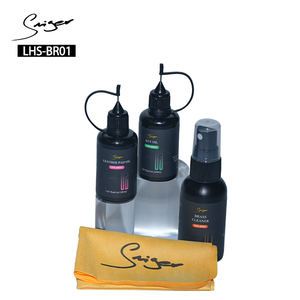 Kit de Limpieza para Instrumentos de Viento de Latón 4 en 1 Smiger LHS-BR01 con Aceite para Válvulas, Almohadilla, Acondicionador y Paño para Trompeta, Trombón, Trompa y <span class=keywords><strong>Tuba</strong></span> - Product Image 2