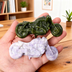 Vente en gros : Nouvelle conception de sculpture de moto en cristal naturel pour collection - Product Image 5