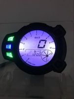 Speedometer instrumen RPM Level minyak 12V 7 warna, pengukur kecepatan Odometer tampilan Digital LCD sepeda motor lainnya