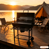 Barbecue portable au charbon de bois Santa Maria pour l'extérieur, style argentin