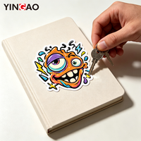 Pack d'autocollants découpés sur mesure Goo Blob Monster, art vinyle amusant de style dessin animé pour la décoration d'ordinateurs portables, de bouteilles d'eau et de carnets