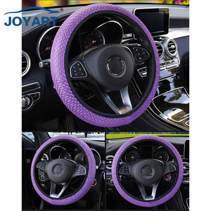 Protector de <span class=keywords><strong>volante</strong></span> de silicona para coche, protector de <span class=keywords><strong>volante</strong></span> decorativo y duradero, paquete personalizado - Product Image 4