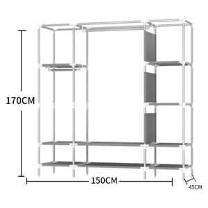 Organizador <span class=keywords><strong>de</strong></span> armario <span class=keywords><strong>de</strong></span> <span class=keywords><strong>tela</strong></span> no tejida, gran capacidad, estante <span class=keywords><strong>de</strong></span> almacenamiento <span class=keywords><strong>de</strong></span> ropa, armario - Product Image 5