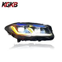 Ensemble de phares LED KGKB pour BMW Série 5 F10 F18 520i 523i M5 2011-2017 Style G38 Spoon Double Couleur DRL Double Lentille de Projecteur