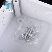 Boîte de jonction en plastique étanche, boîte de jonction en PVC pour l'extérieur, boîte électrique, 4X4, vente en gros, usine,